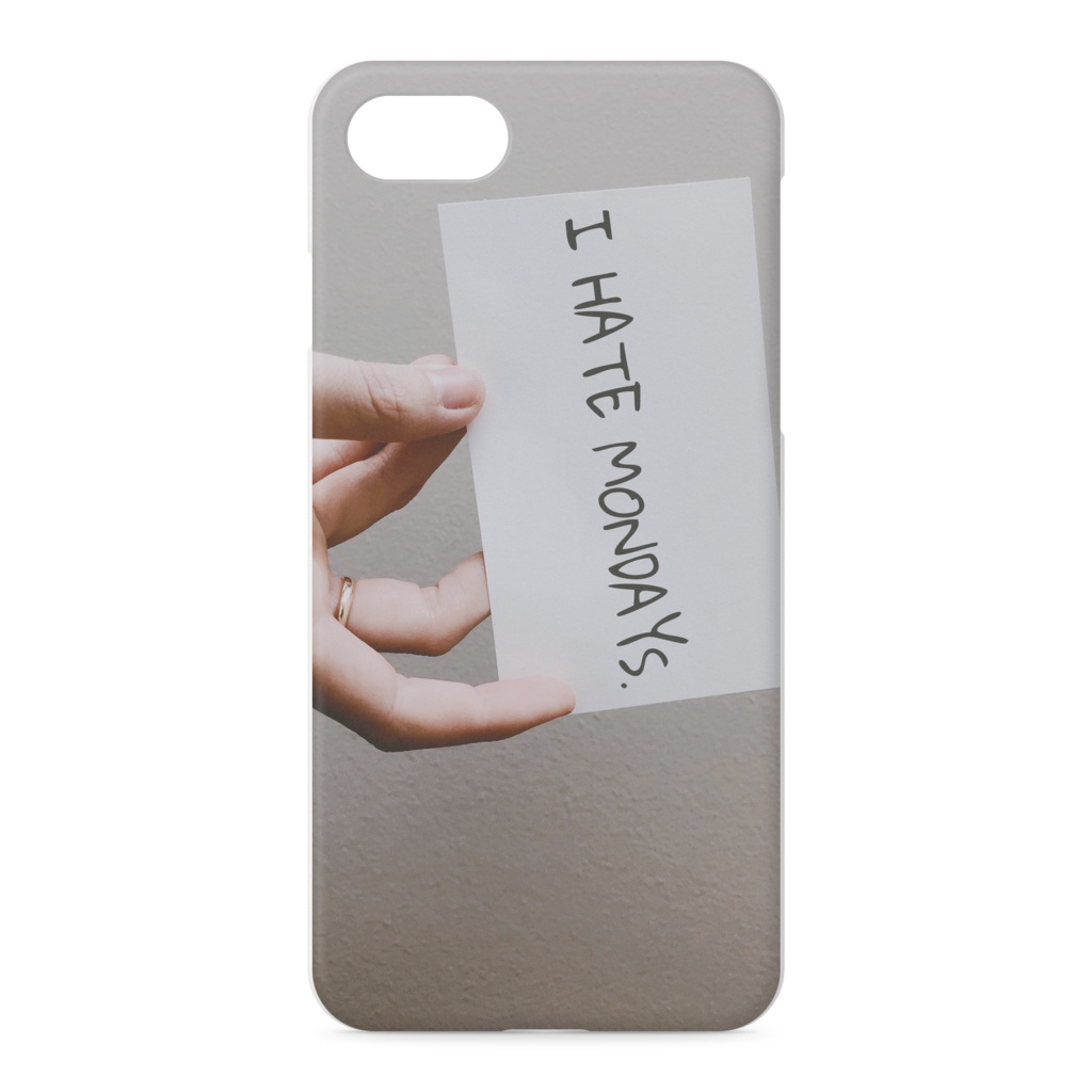 I HATE MONDAYS iPhoneケース