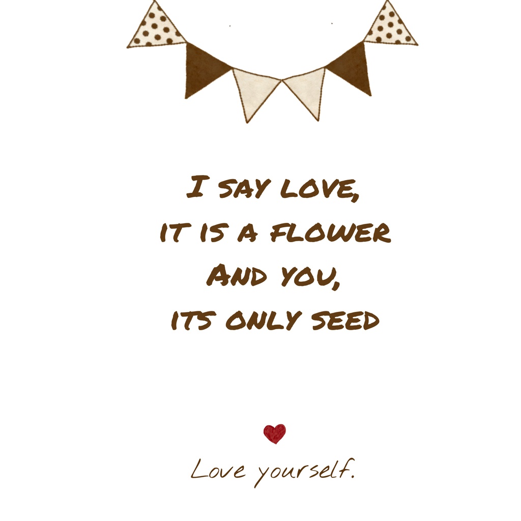 Love yourself iPhoneケース - iPhone 8 / 7 - 正面印刷のみ