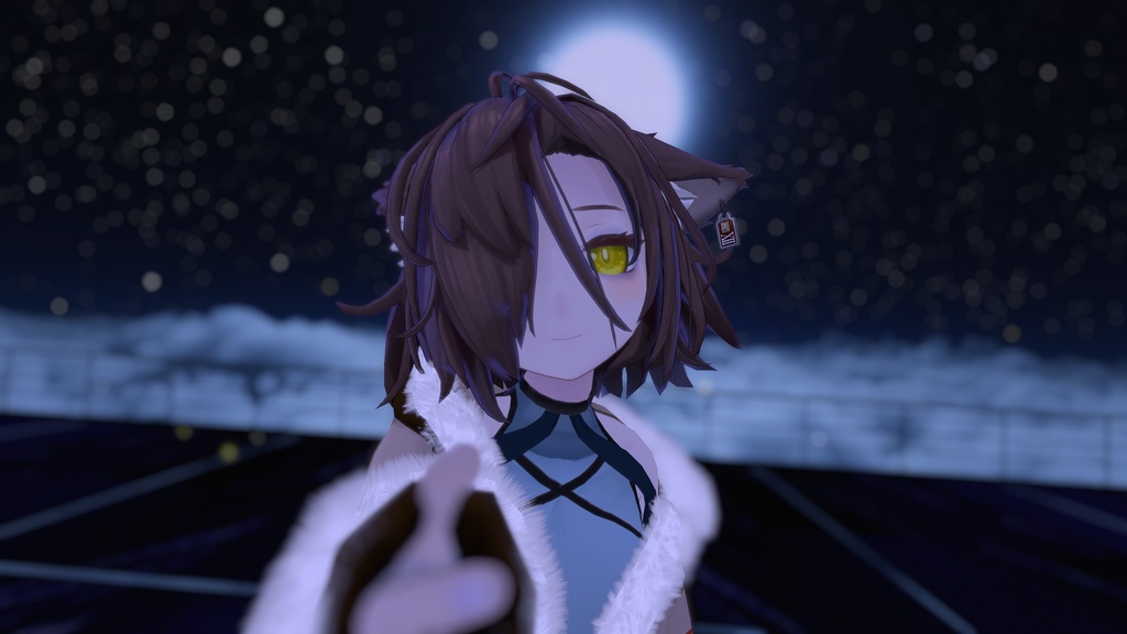 「もこもこフェイクファー」トゥエルちゃん用設定済みアクセサリーモデル