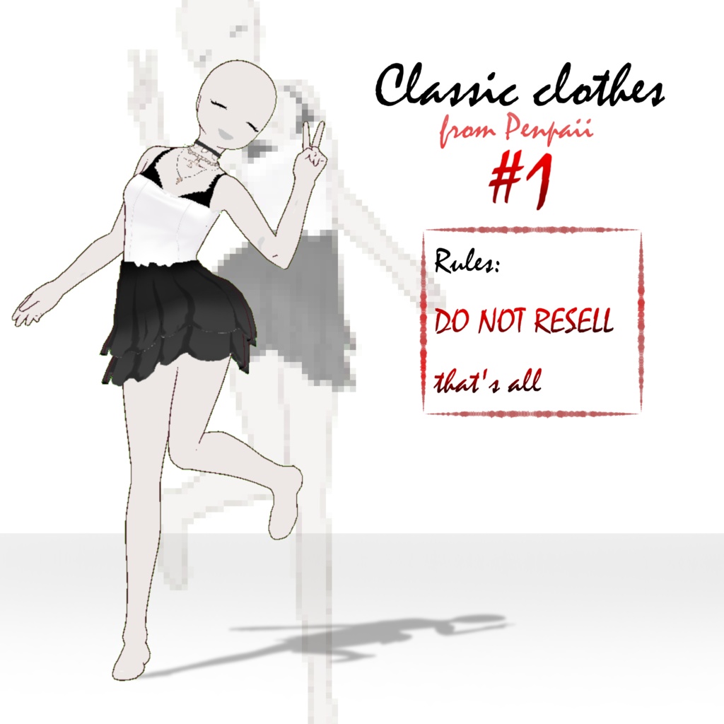 Clothes for Vroid studio by Renpai (limited)