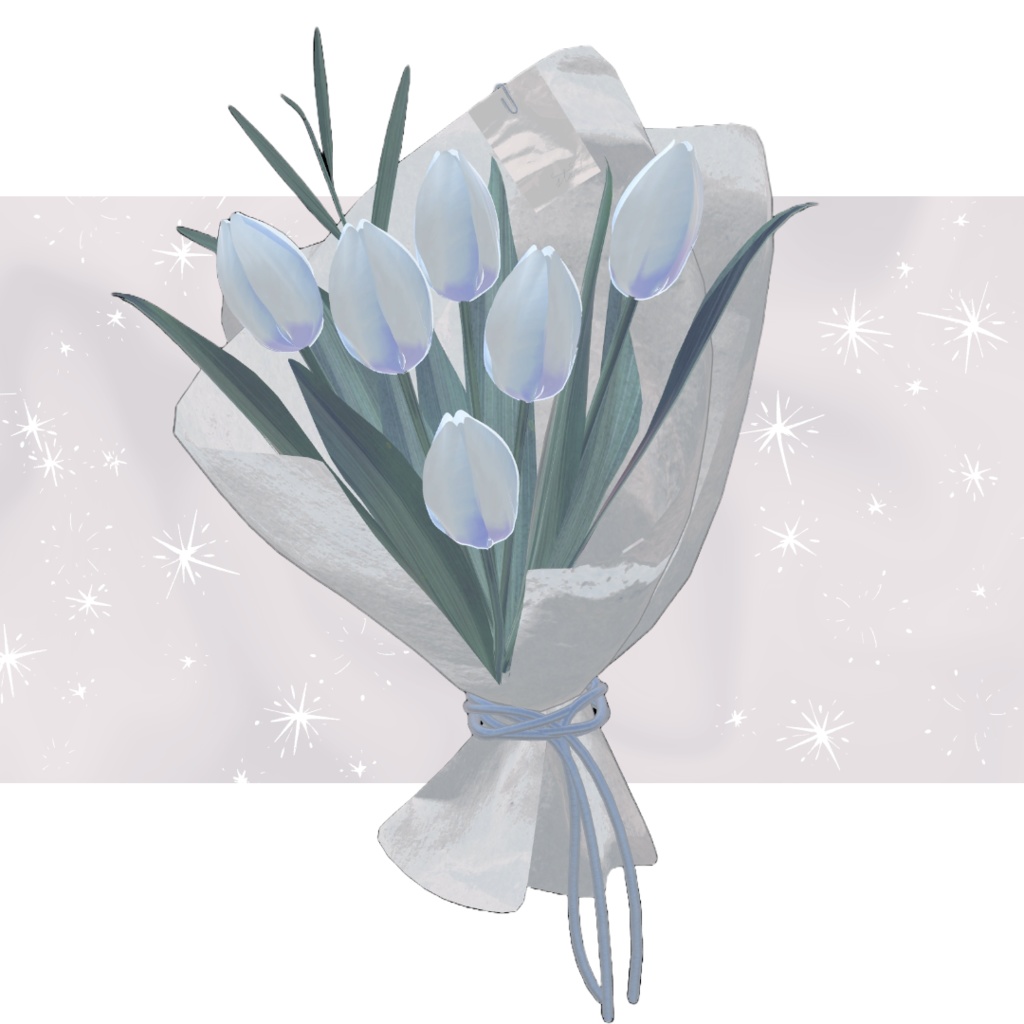 🌱FREE🌱 Tulip&Poppy bouquet【VketWinter2023記念】