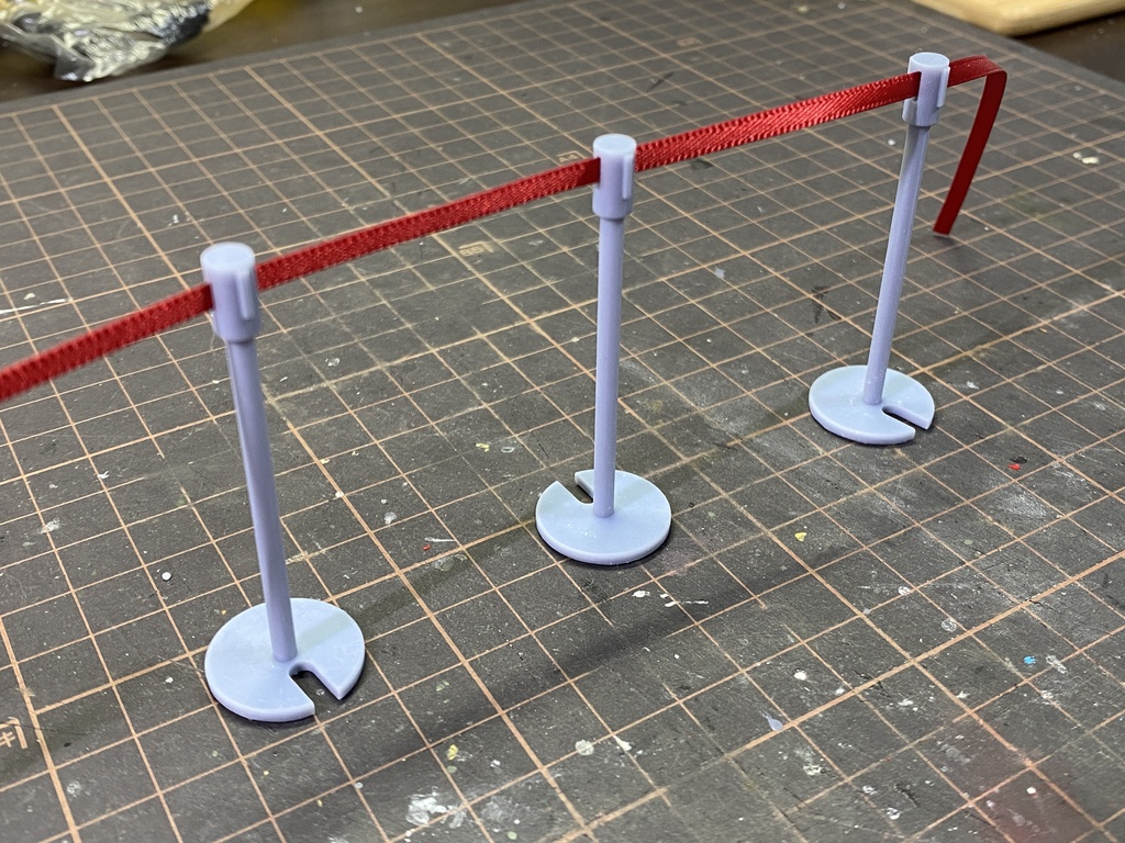 【全4種】1/12 ベルト式パーテーションポール