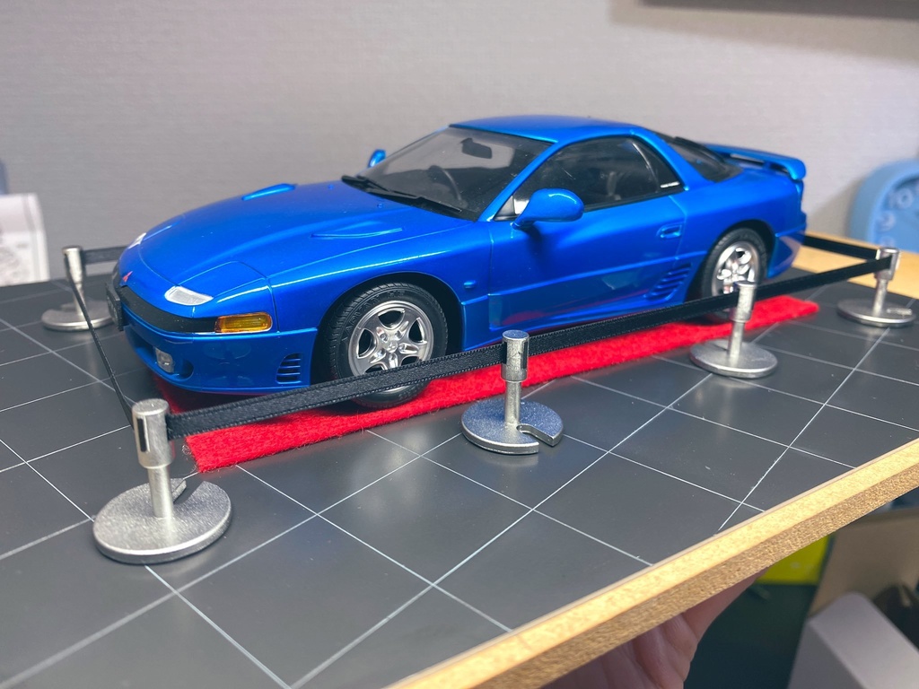 1/24 ベルト式パーテーションポール(短)8個セット