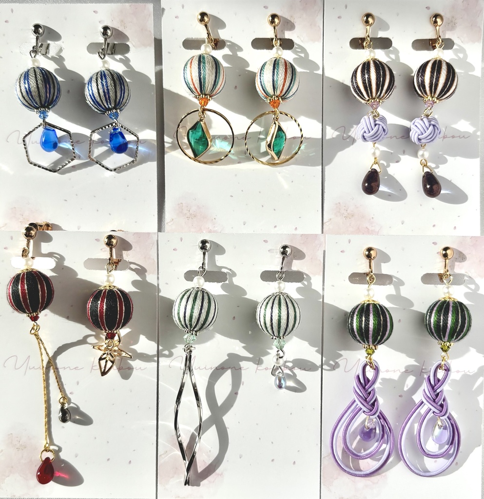 刀剣乱舞イメージ飾り玉イヤリング／ピアス