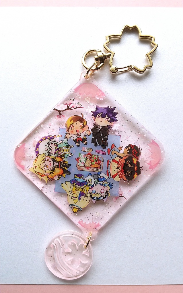 みんなでお花見!アクリルストラップ