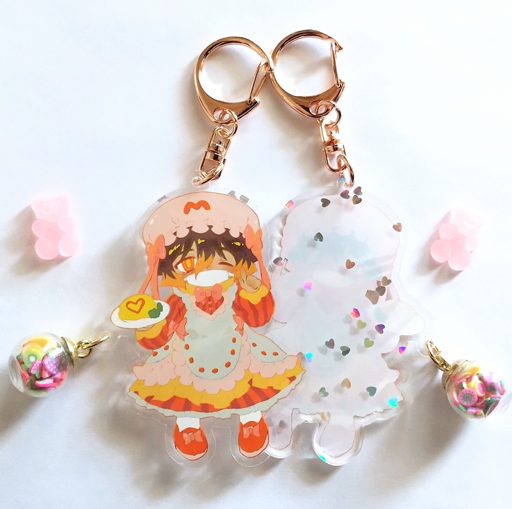 ほのりん萌えメイドキーホルダー