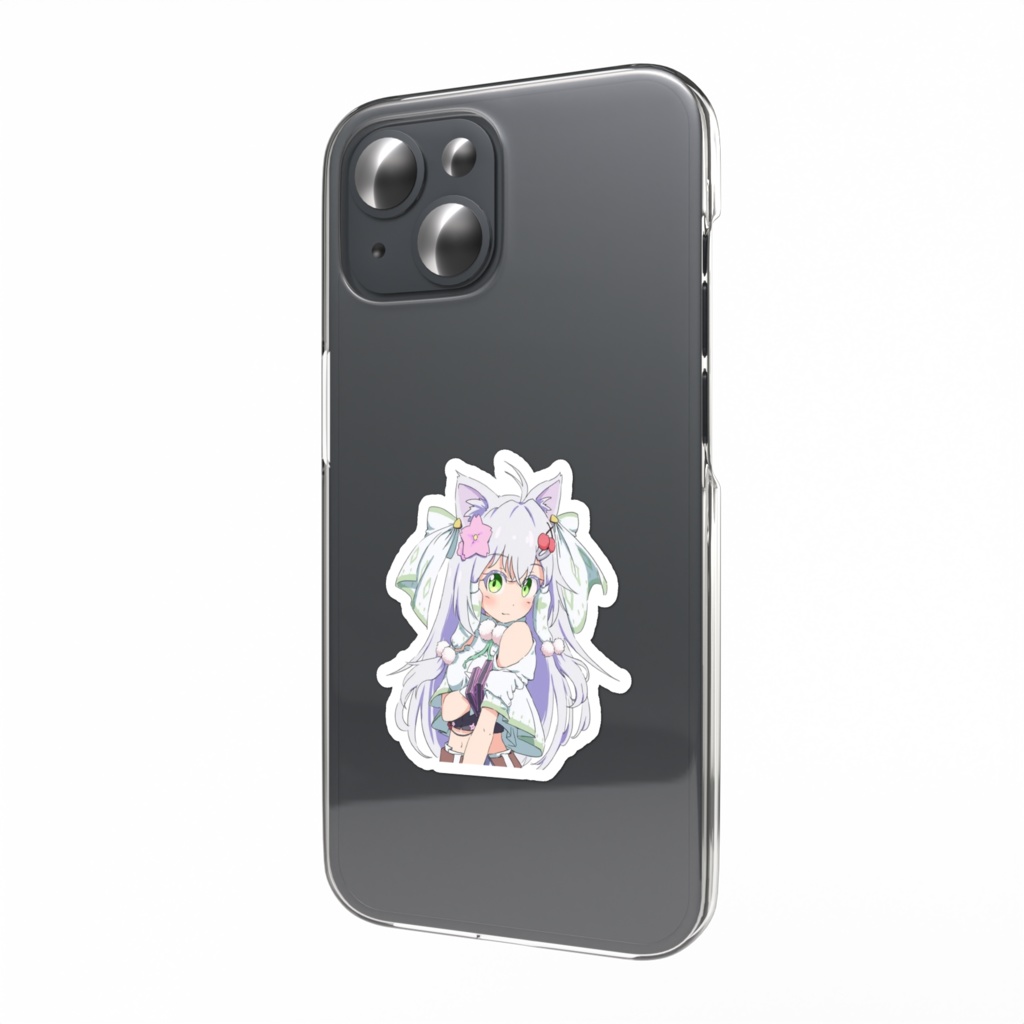 桜猫ねむスマホステッカーB