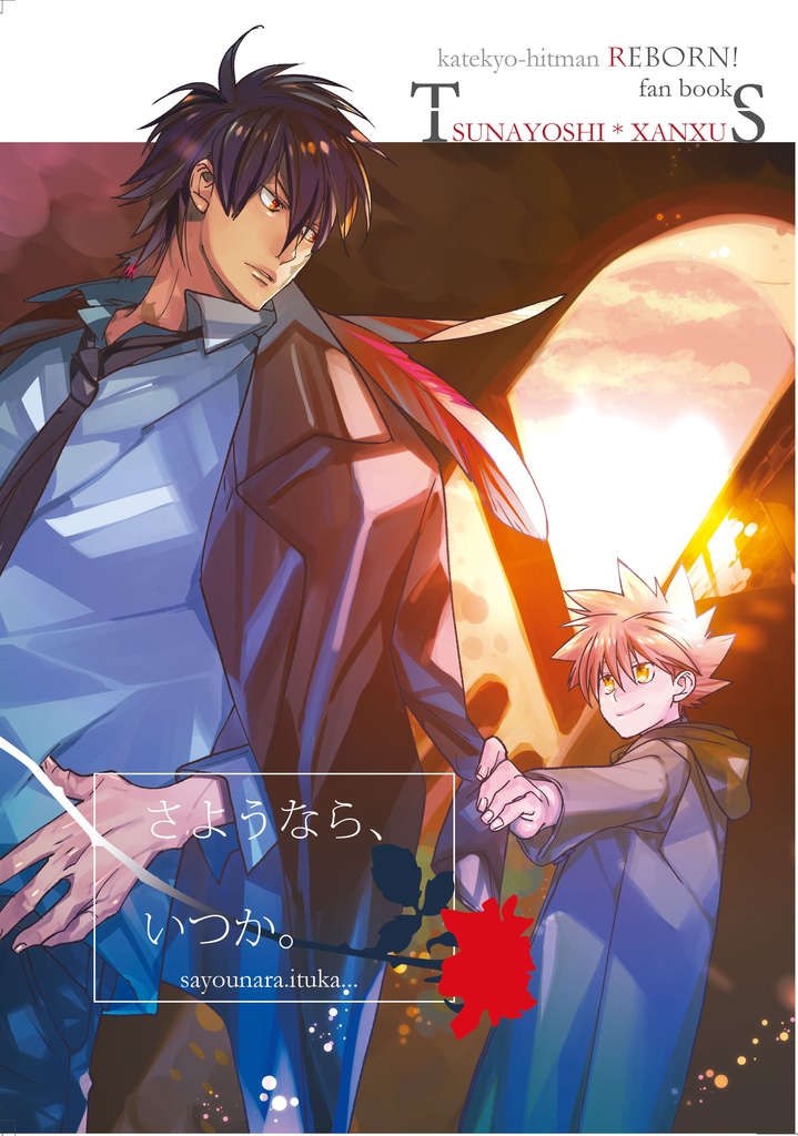 リボーン 沢田綱吉 XANXUS ジャケットイラストポストカード リボーン 沢田綱吉 XANXUS ジャケットイラストポストカード