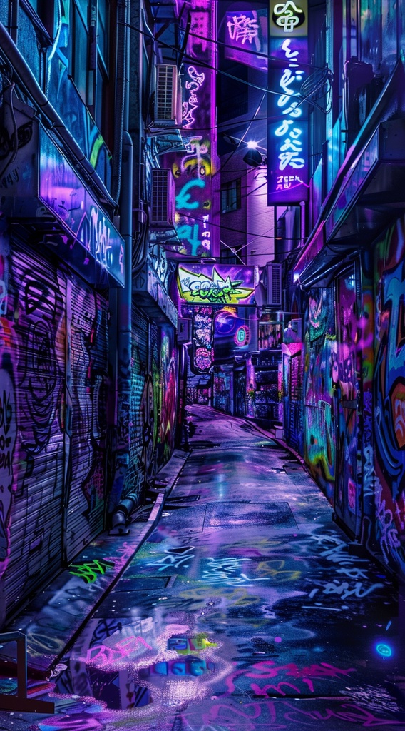 サイバーパンク背景1