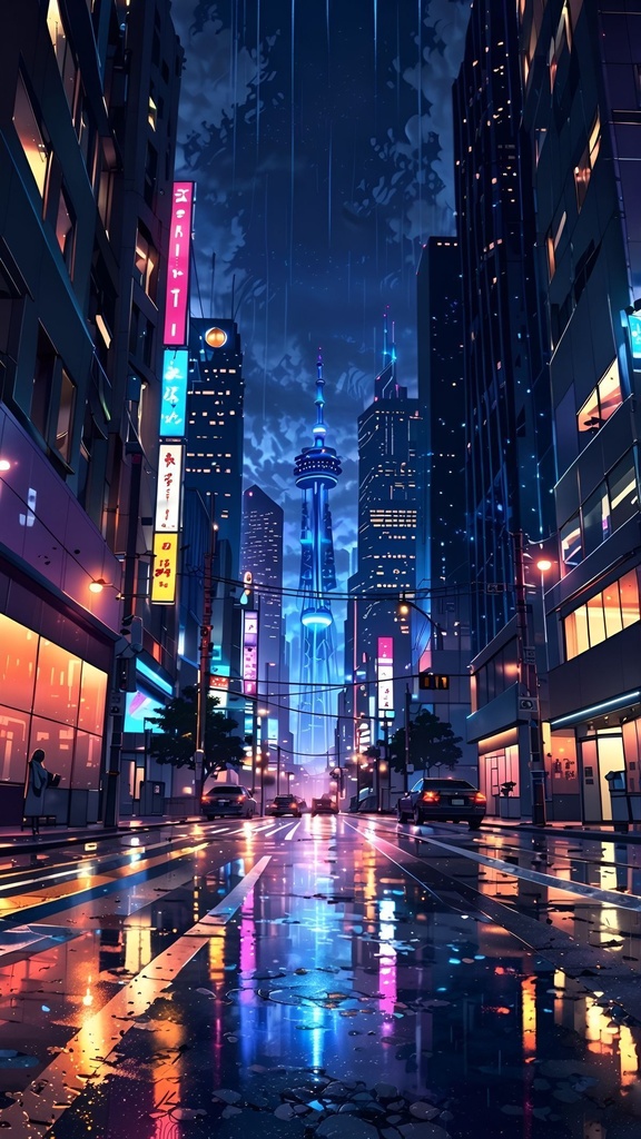 サイバーパンク背景