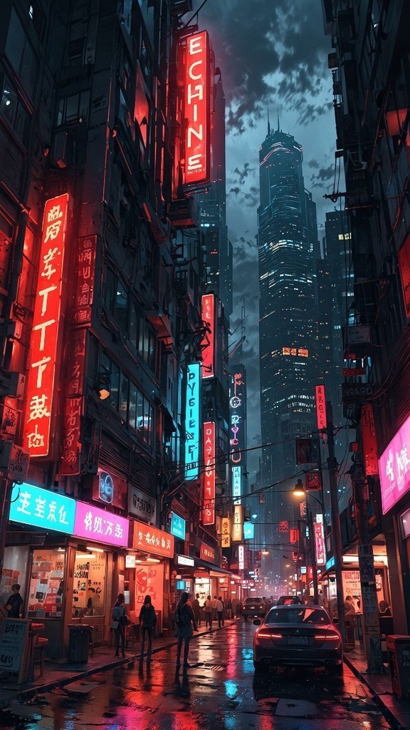 サイバーパンク背景