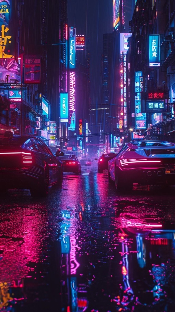 サイバーパンク背景