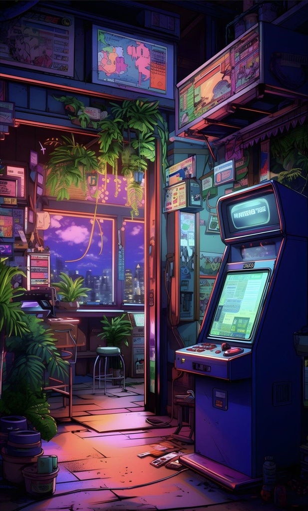 サイバーパンク背景
