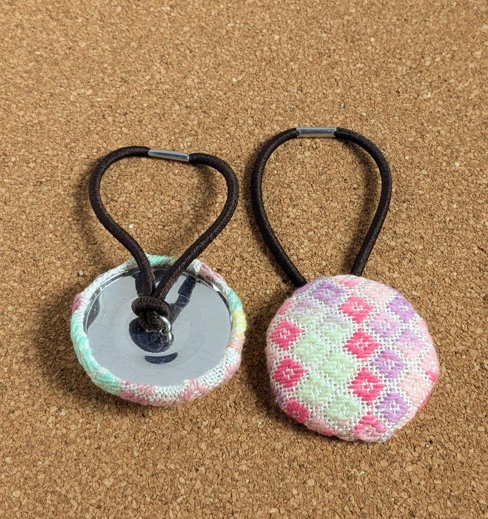 こぎん刺しヘアゴム