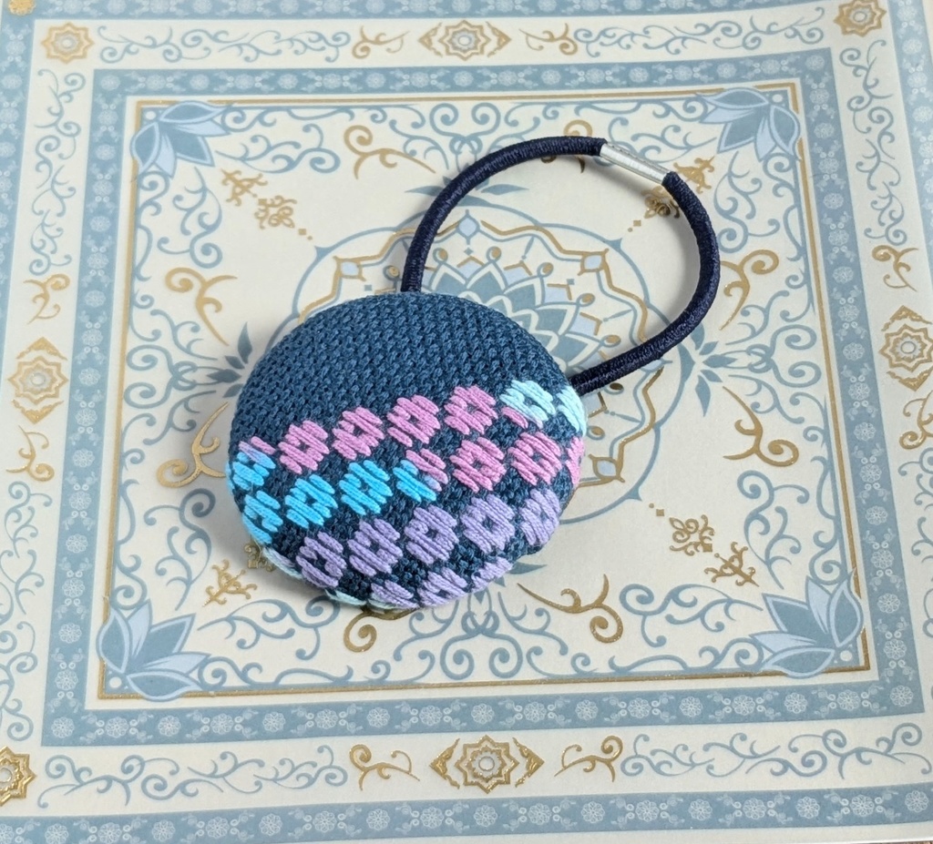 こぎん刺しヘアゴム