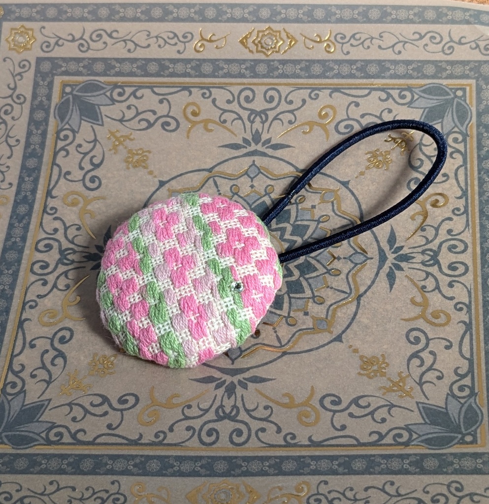 こぎん刺しヘアゴム