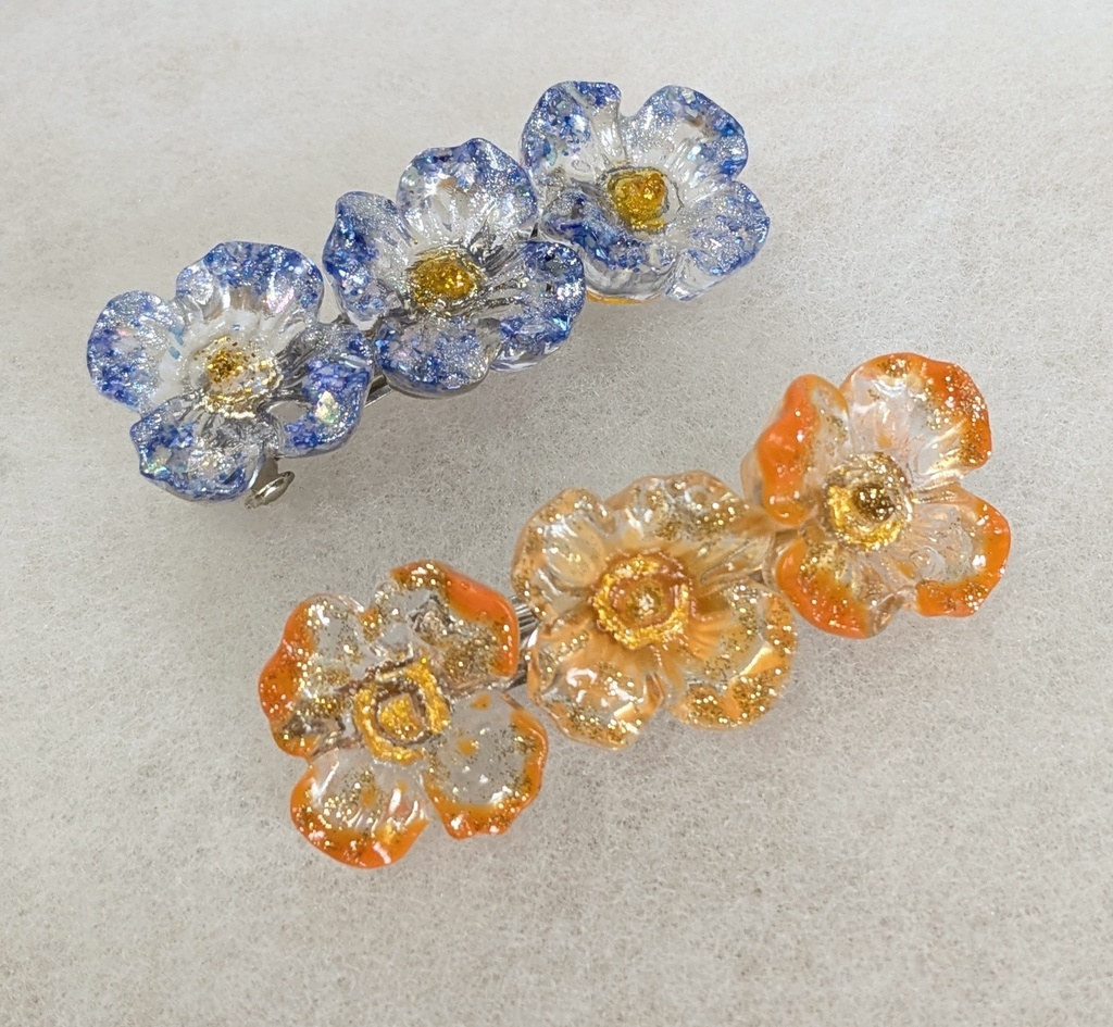 お花のバレッタ