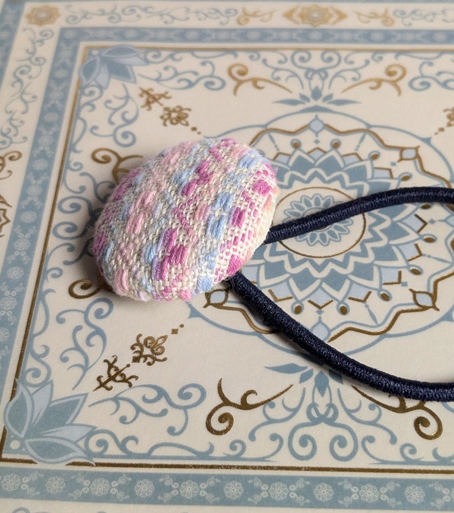 こぎん刺しヘアゴム