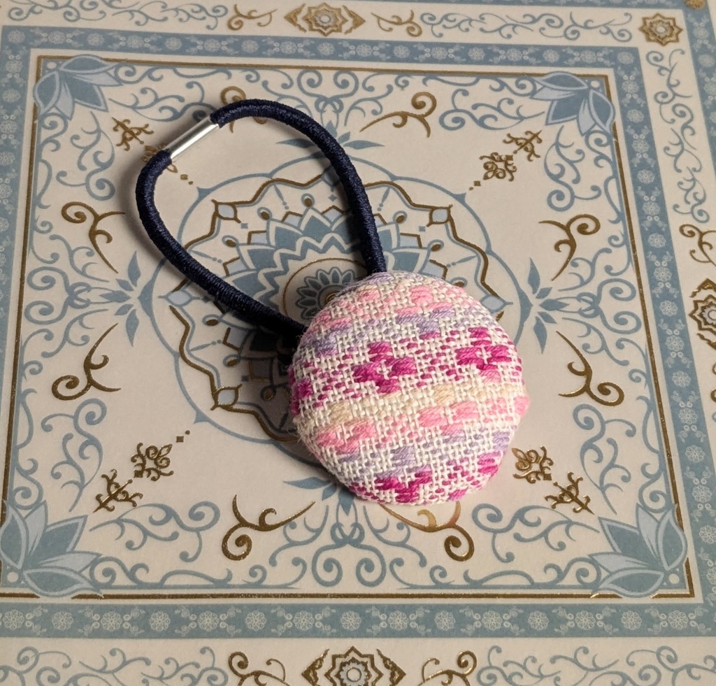 こぎん刺しヘアゴム