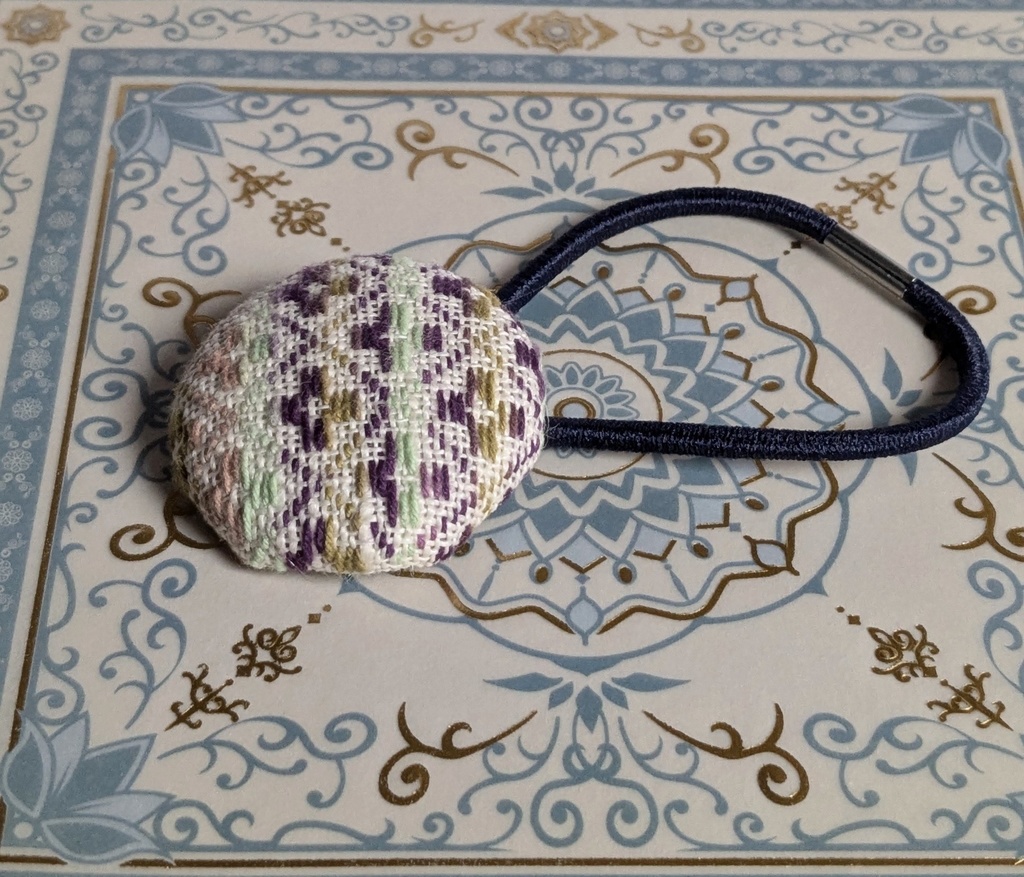 こぎん刺しヘアゴム