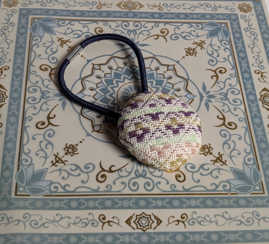 こぎん刺しヘアゴム