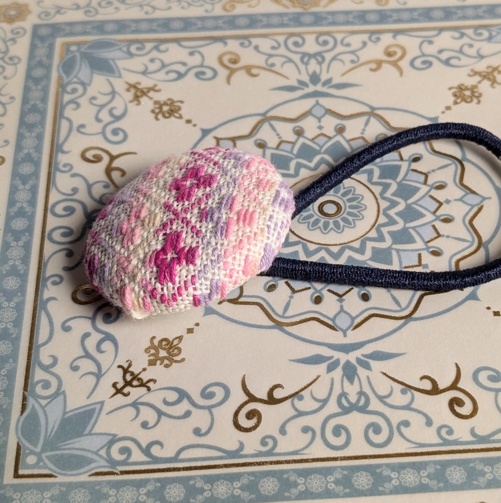 こぎん刺しヘアゴム