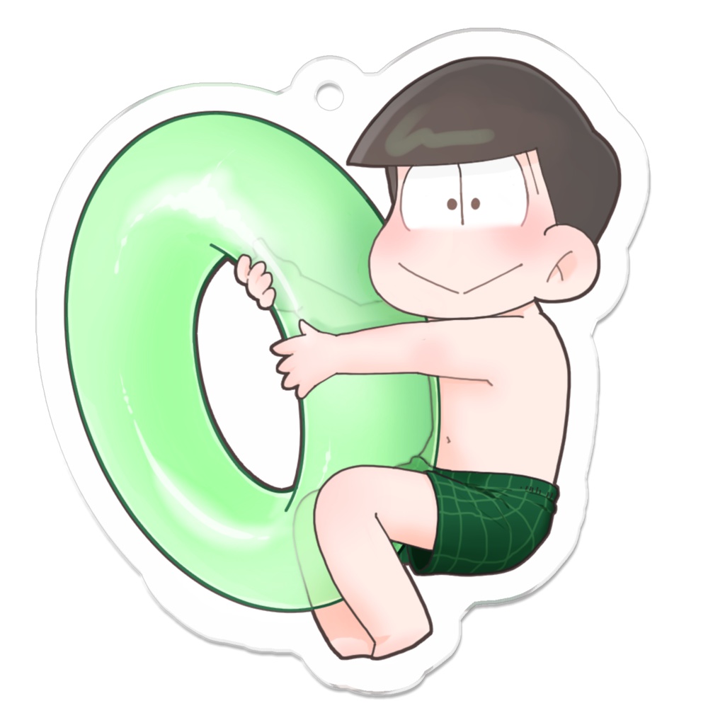 チョロ松アクリルキーホルダー_うきわ_01