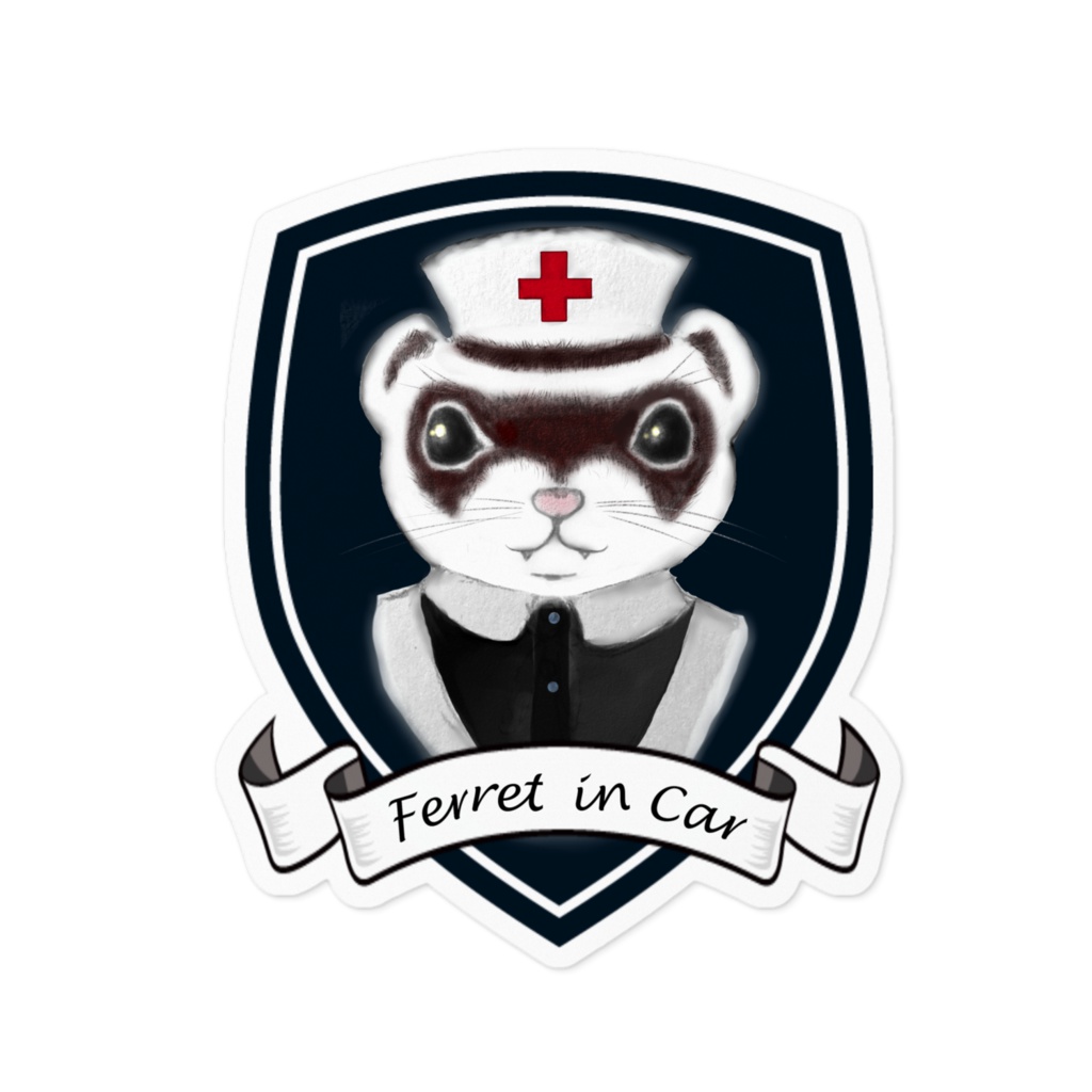 フェレット乗車ステッカー