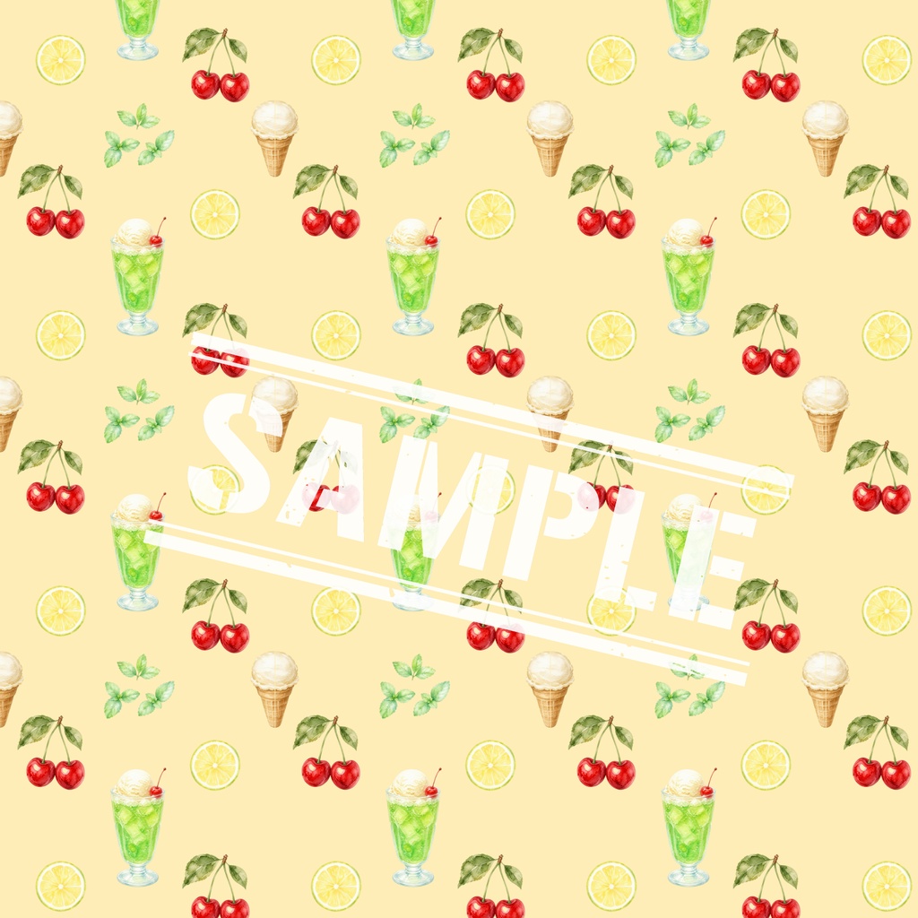 melon soda & cherry 3色セット