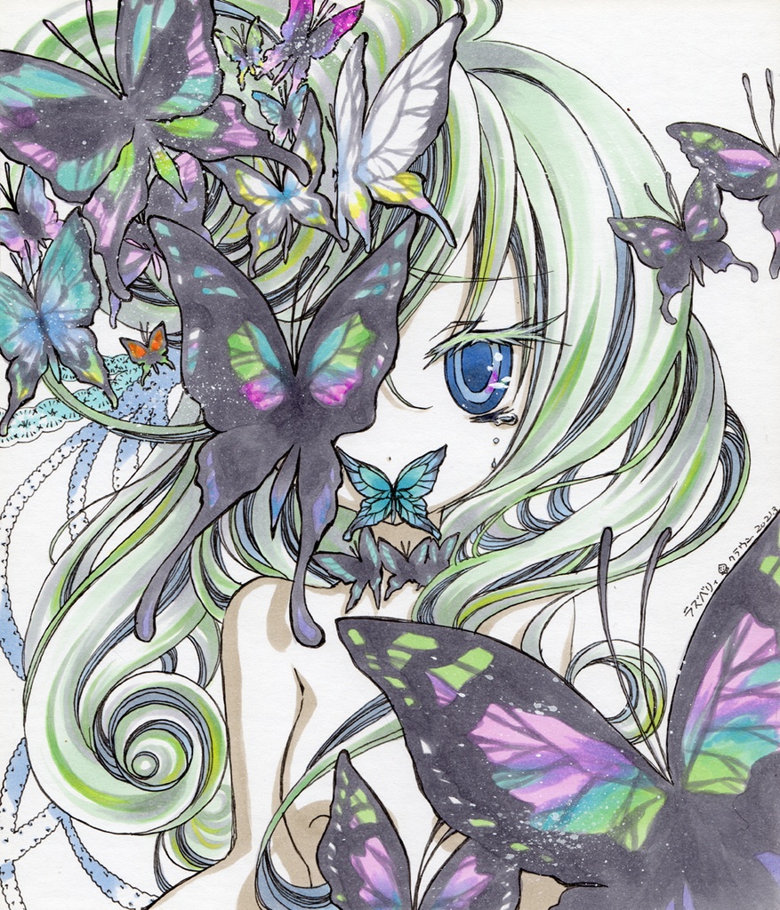 蝶々とドリアード