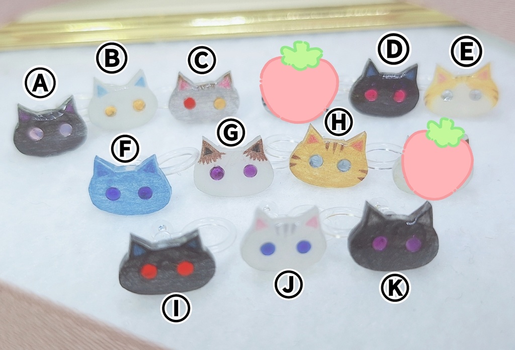 ぬいちゃん用 ヘアアクセサリー(ねこ)