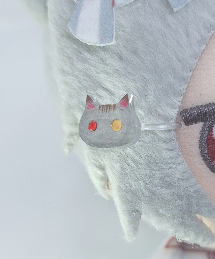 ぬいちゃん用 ヘアアクセサリー(ねこ)