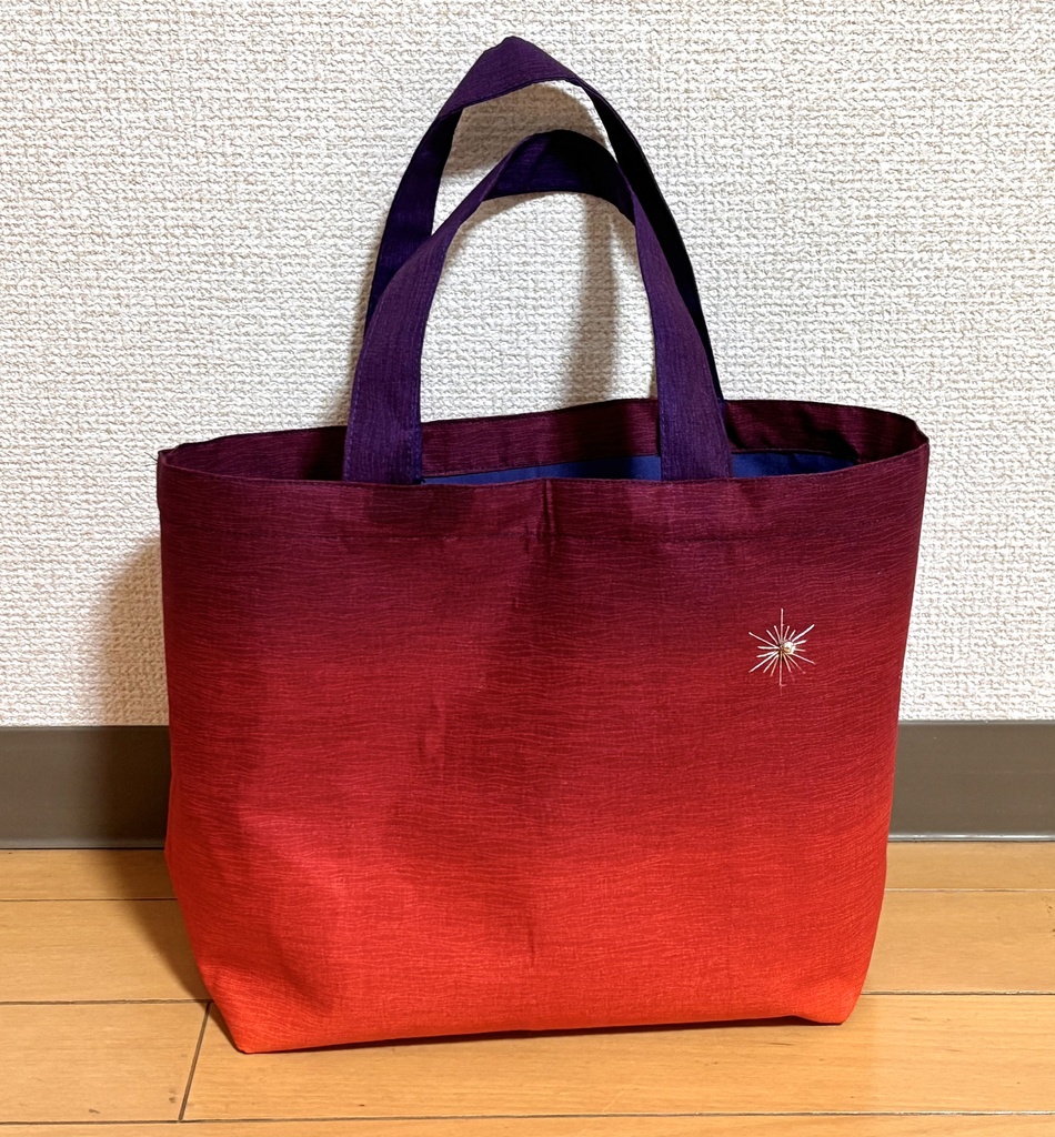 マチつきトートバッグ「予感」