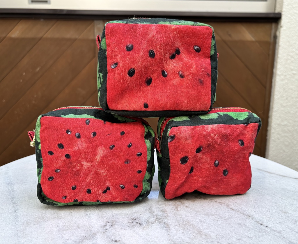 スイカのスクエアポーチ
