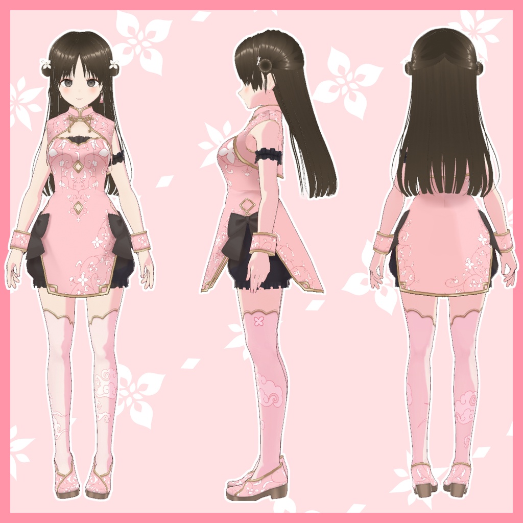 オリジナル3Dモデル「 桃」【vroid】