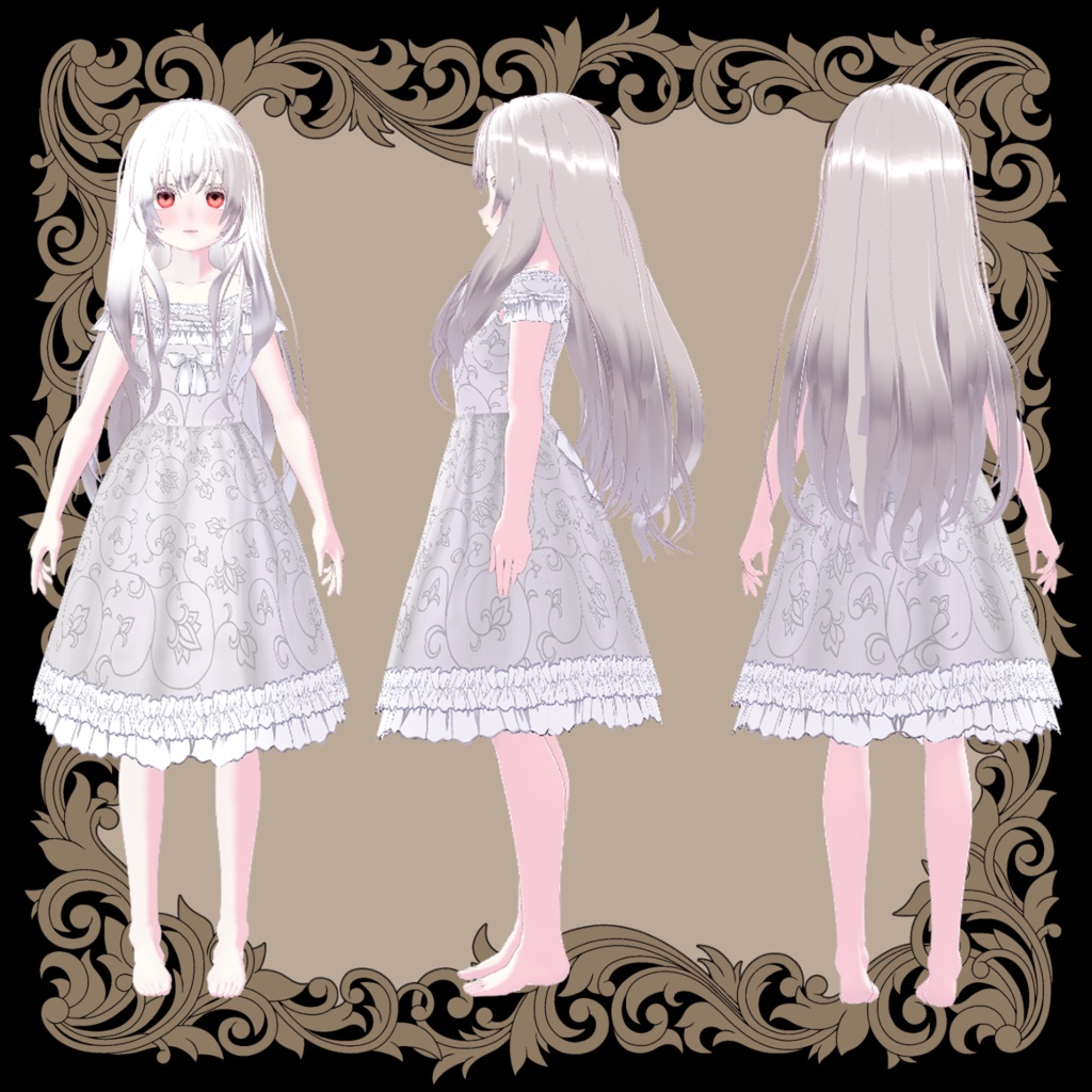 オリジナル3Dモデル「 ブランシェ」【vroid】