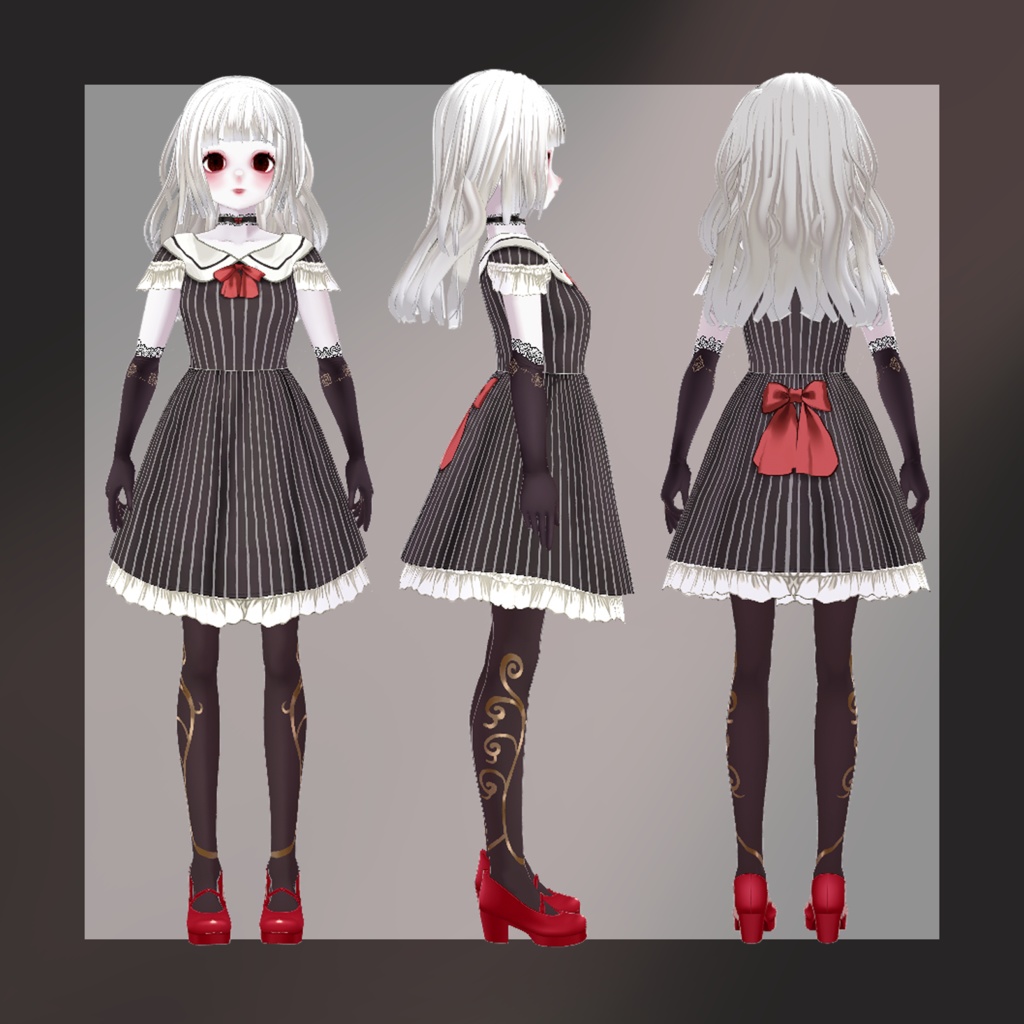 オリジナル3Dモデル「レム」【vroid】