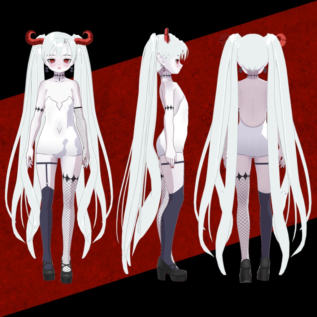 オリジナル3Dモデル「ベルゼ」【vroid】