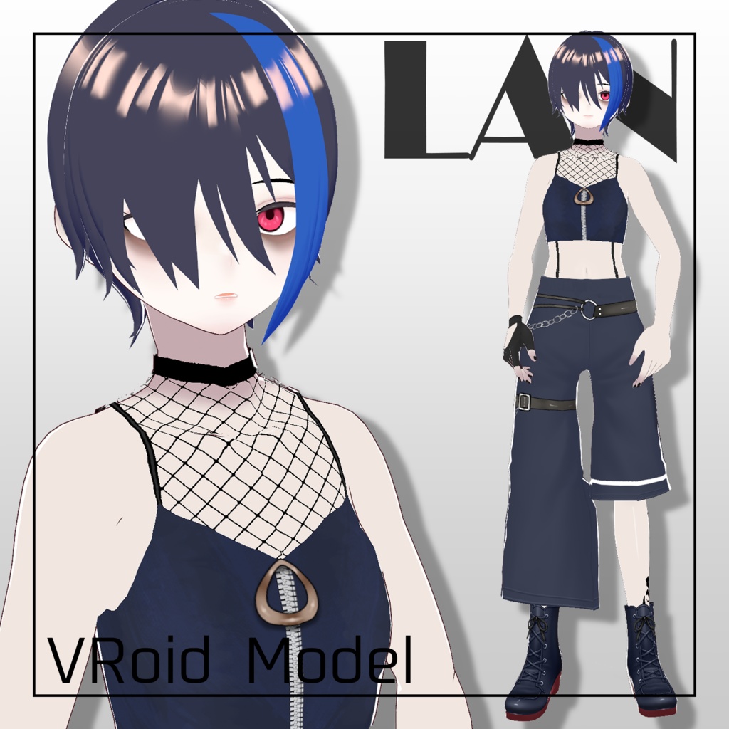 オリジナル3Dモデル「ラン」【vroid】