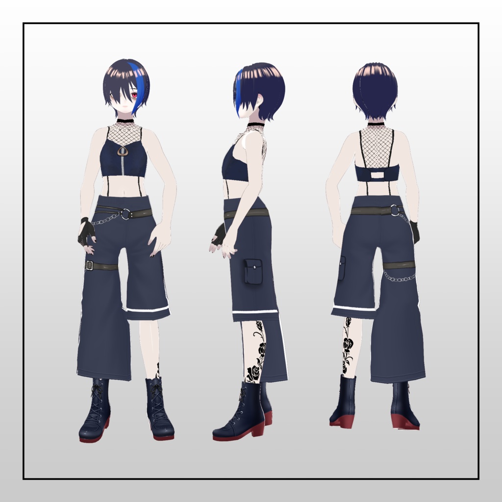 オリジナル3Dモデル「ラン」【vroid】