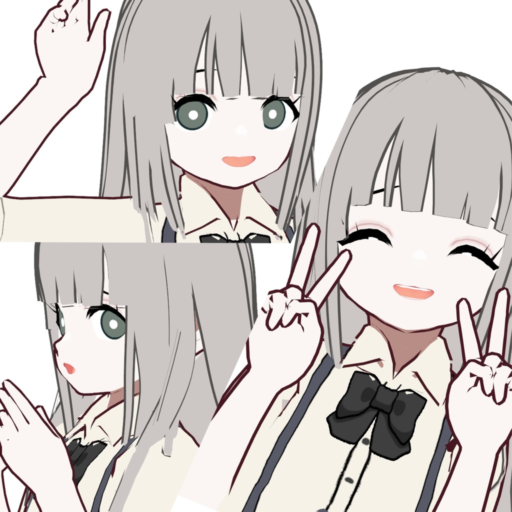 オリジナル3Dモデル「アリシア」【vroid】