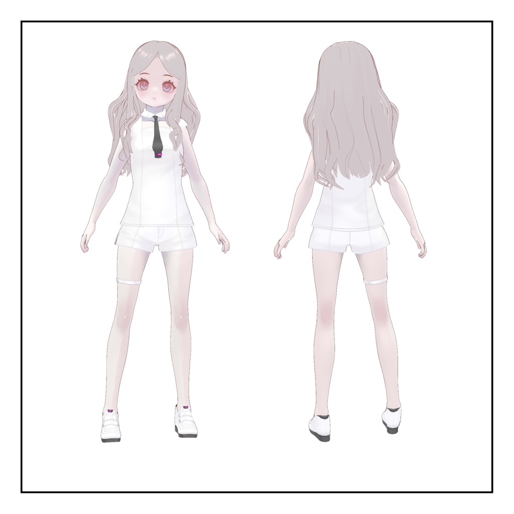 オリジナル3Dモデル「双子」【vroid】