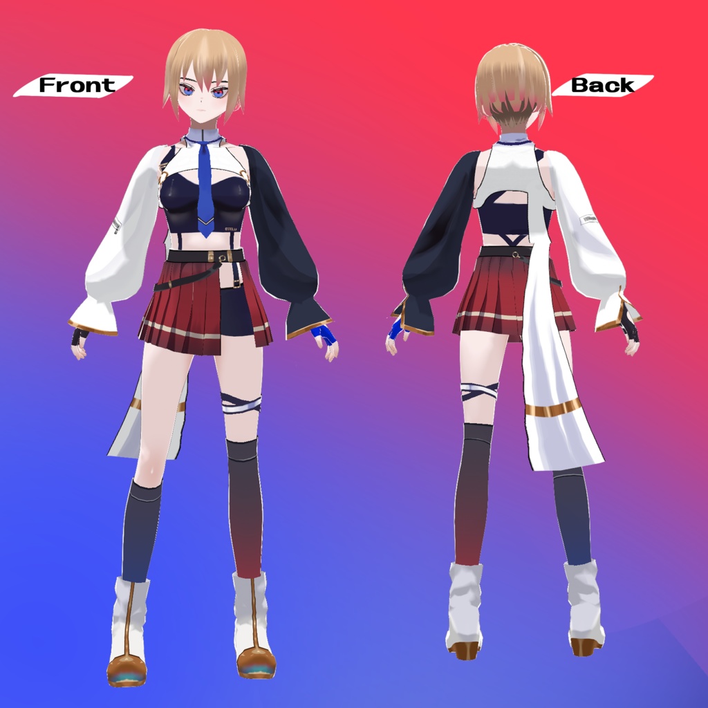 オリジナル3Dモデル「ルル」【vroid】