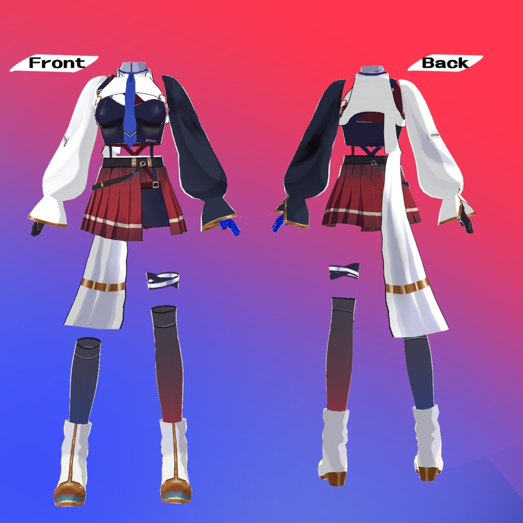 【vroid】カジュアルセット