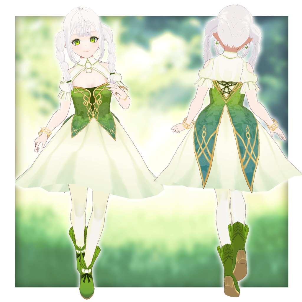 オリジナル3Dモデル「フィオナ」【vroid】