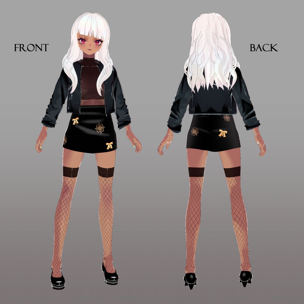 【衣装だけの販売あり】オリジナル3Dモデル「カリン」【vroid】