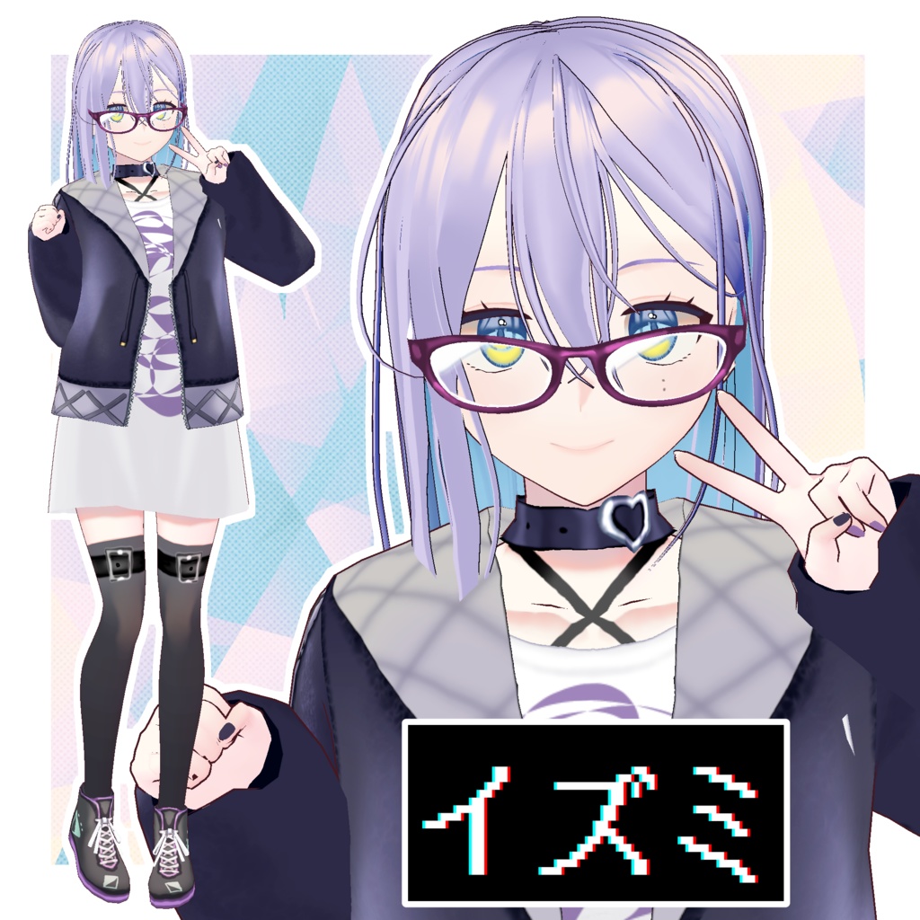 オリジナル3Dモデル「イズミ」【vroid】