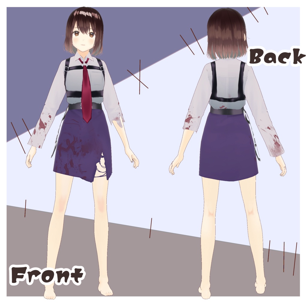 【vroid】ゾンビポリス