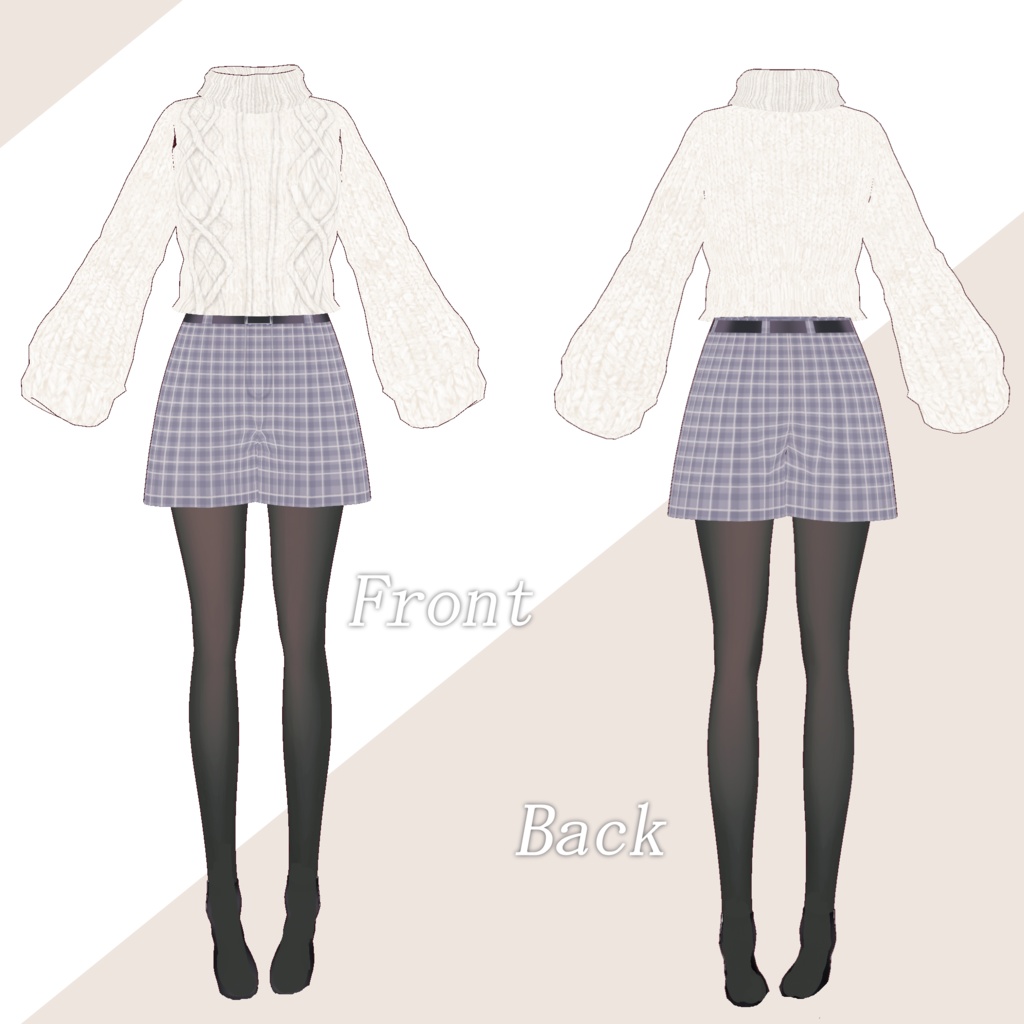 【衣装だけの販売あり】オリジナル3Dモデル「アンナ」【vroid】