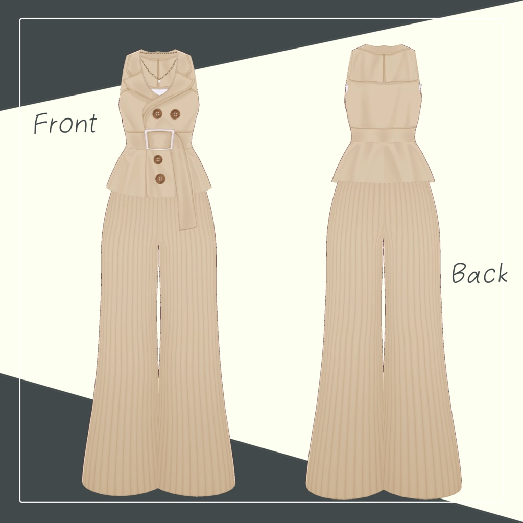 【Vroid】サマートレンチ